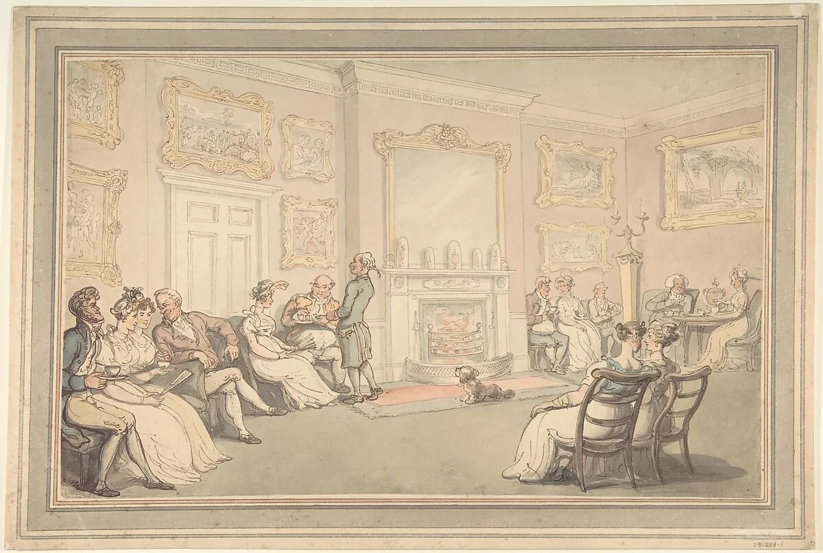 The Reception — Thomas Rowlandson