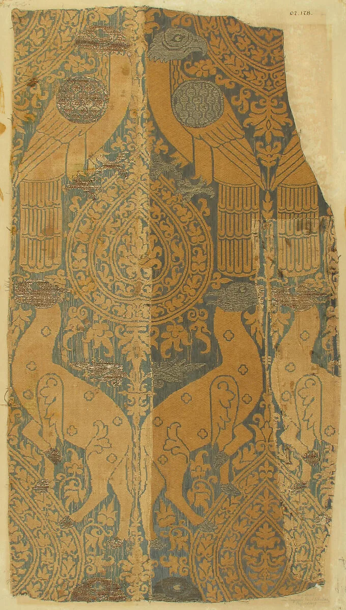 Textile with Animals and Birds — Unknown