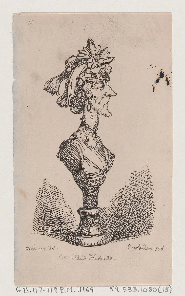 An Old Maid — Thomas Rowlandson|George Murgatroyd Woodward