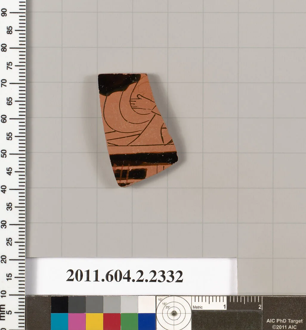 Terracotta fragment of a skyphos (deep drinking cup) — Unknown