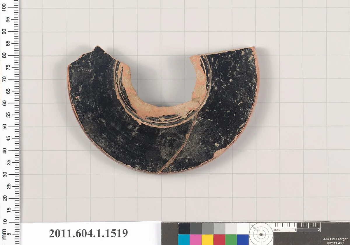 Terracotta fragment of a kylix (drinking cup) — Unknown