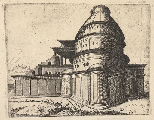 Building [Aerarii Publici Rome] from the series 'Ruinarum variarum fabricarum delineationes pictoribus caeterisque id genus artificibus multum utiles'