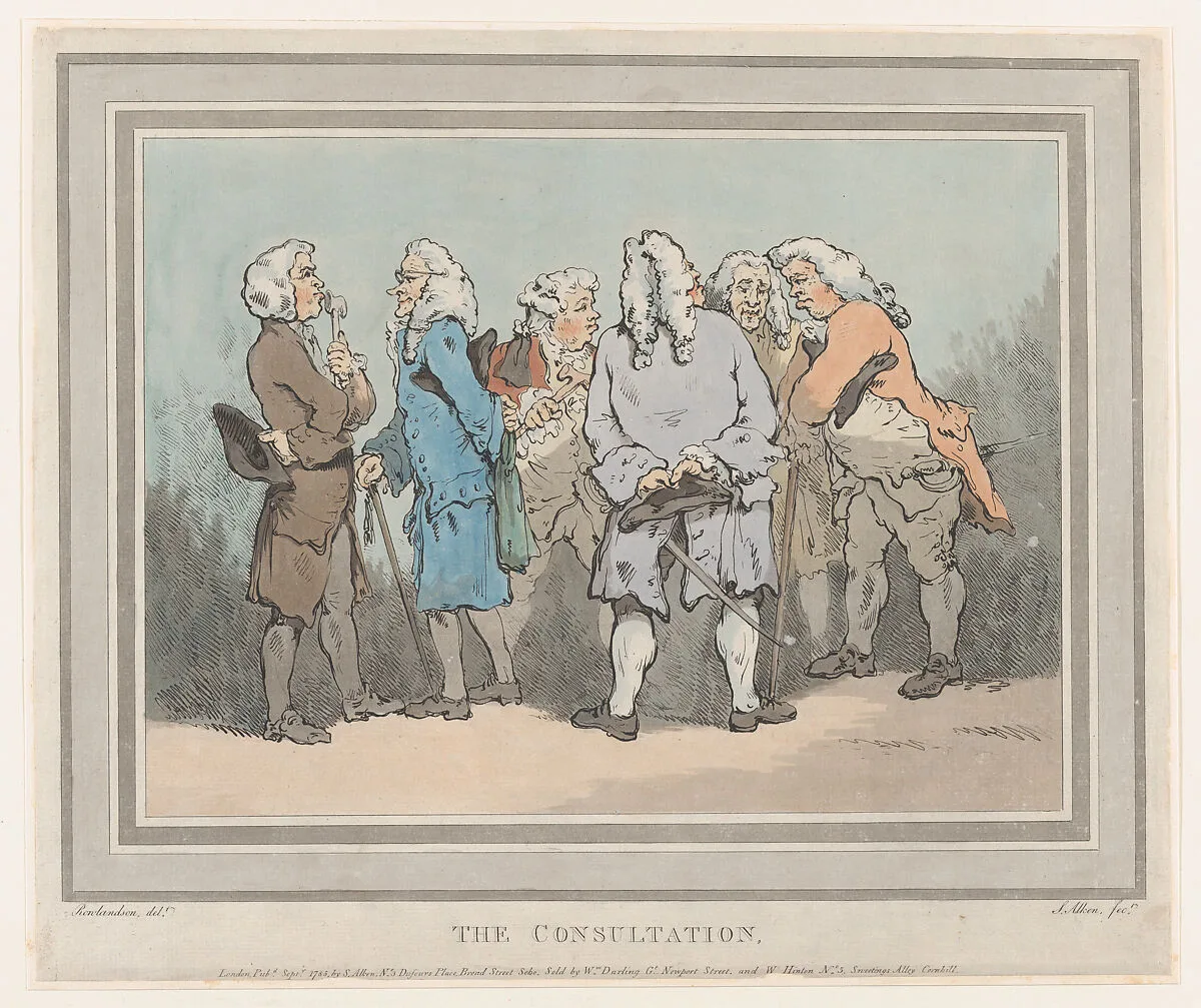 The Consultation — Samuel Alken|Thomas Rowlandson