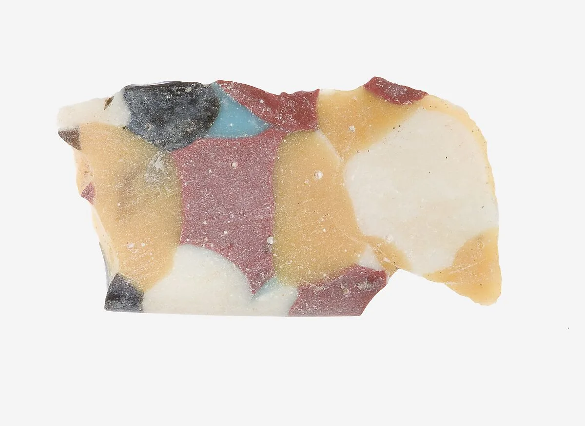 Rim Fragment of a Dish of Polychrome Mosaic Glass — Unknown