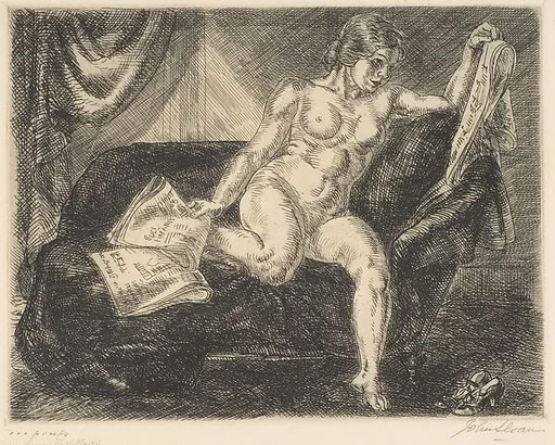 Nude and Newspapers