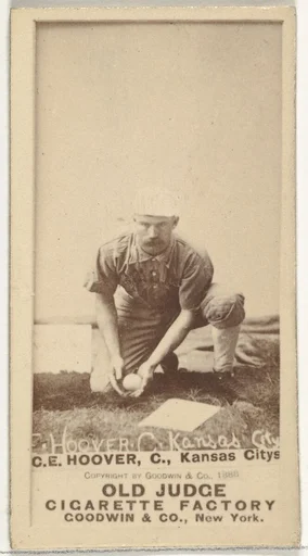 Charles E. "Charlie" Hoover, Catcher, Kansas City Cowboys, from the Old Judge series (N172) for Old Judge Cigarettes