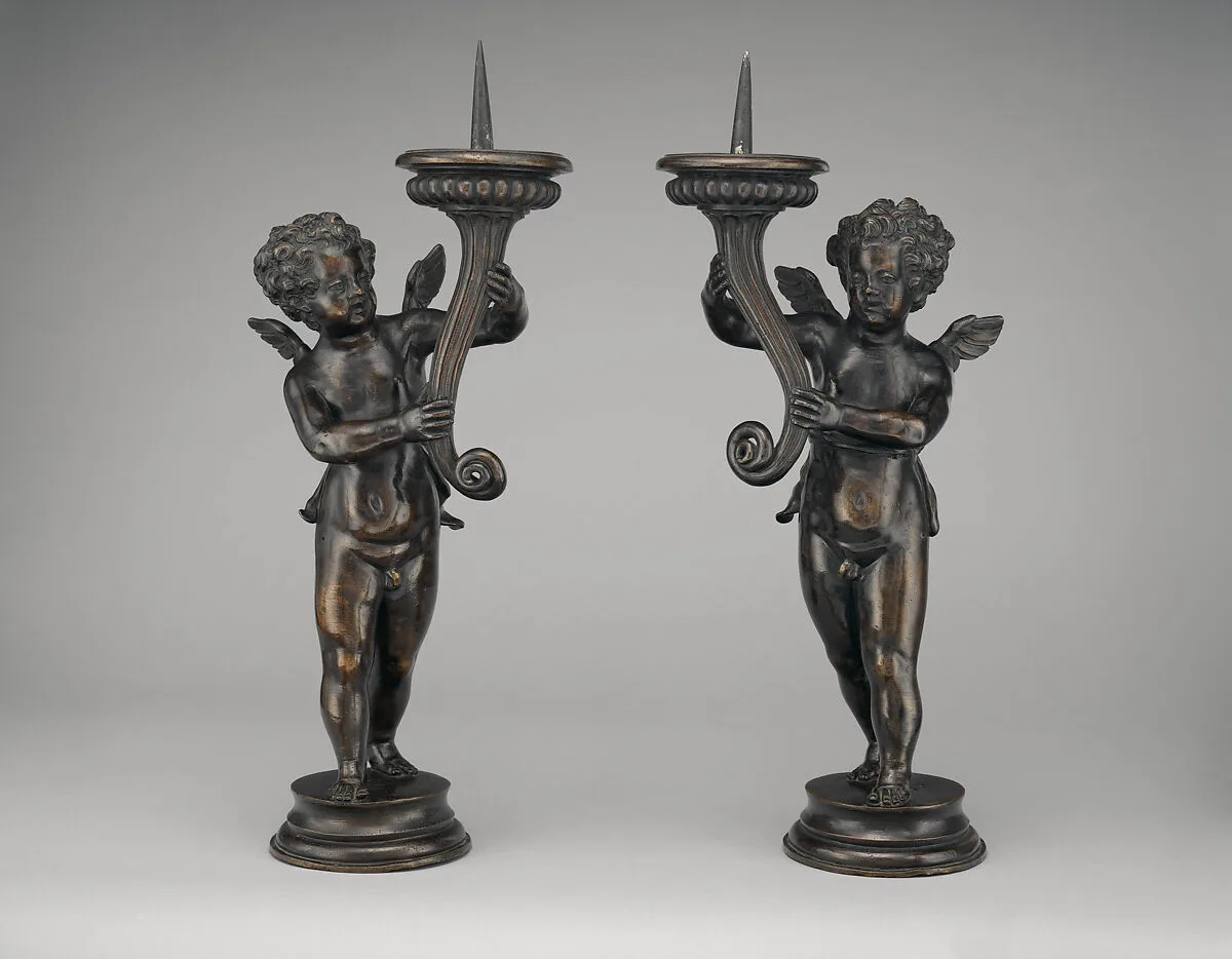 Pair of candlesticks — Niccolò Roccatagliata