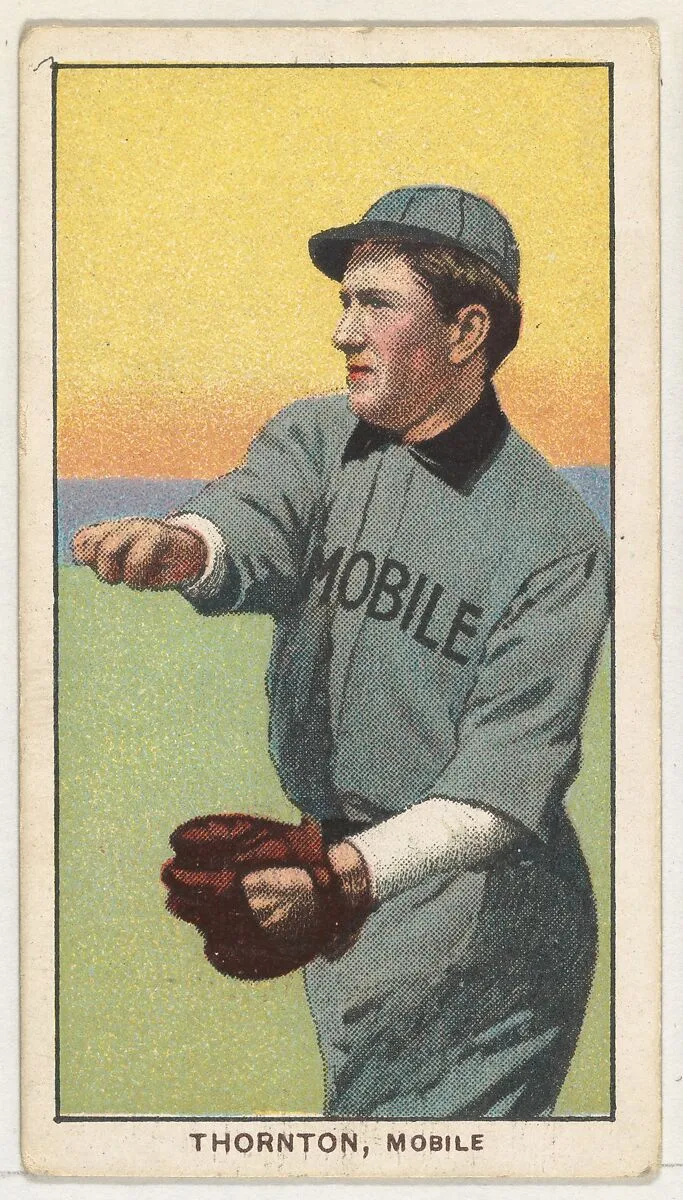 Thornton, Mobile, Southern League, from the White Border series (T206) for the American Tobacco Company — American Tobacco Company
