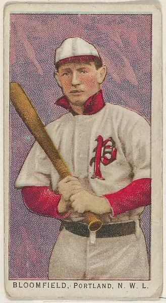 Bloomfield, Portland, Northwestern League, from the "Obak Baseball Players" set (T212), issued by the American Tobacco Company to promote Obak Mouthpiece Cigarettes — American Tobacco Company