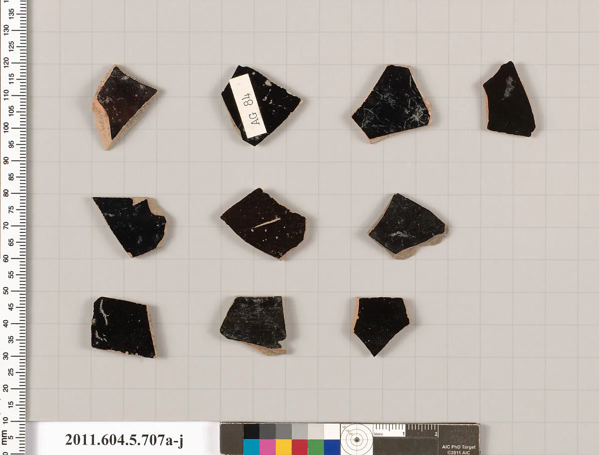 Terracotta fragments of kylikes (drinking cups) — Unknown