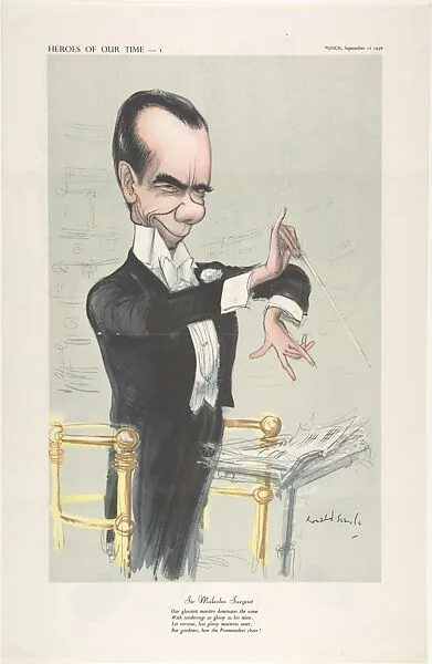 Sir Malcolm Sargent (Heroes of Our Time – 1) — Ronald Searle|Sir Harold Malcolm Watts Sargent