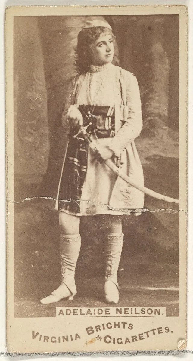 Adelaide Neilson, from the Actors and Actresses series (N45, Type 1) for Virginia Brights Cigarettes — Allen & Ginter