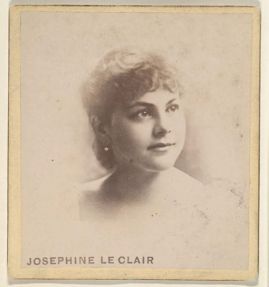 Josephine LeClair, from the Actresses series (N246), Type 2, issued by Kinney Brothers to promote Sporting Extra Cigarettes — Kinney Brothers Tobacco Company
