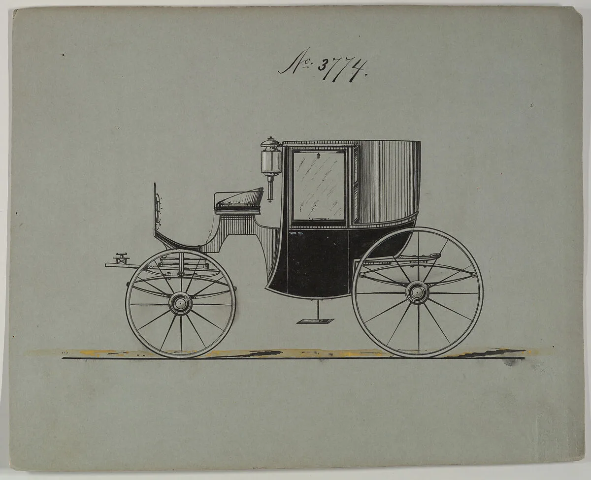 Design for Brougham, no. 3774 — Brewster & Co.
