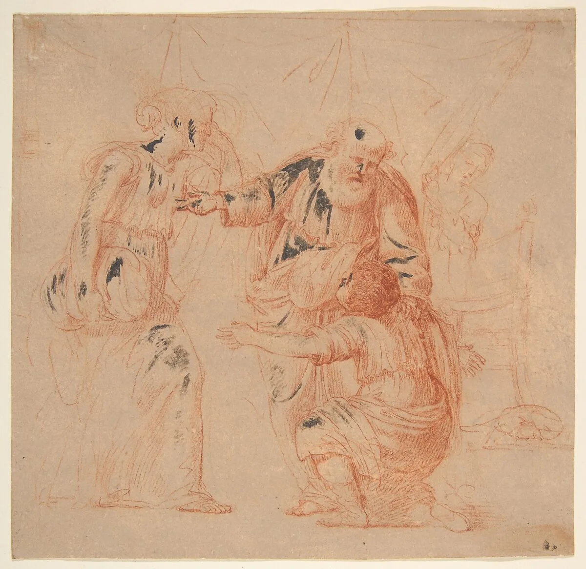 Abraham Dismissing Hagar — Andrea Sacchi
