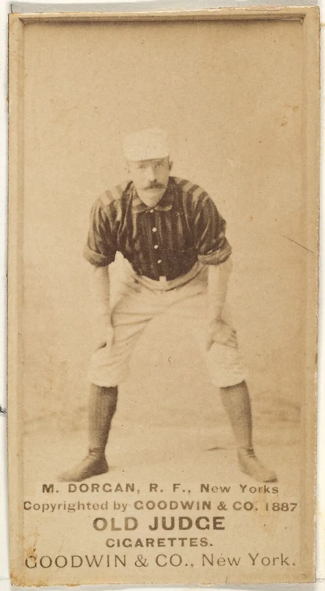 Michael Cornelius Dorgan, Right Field, New York, from the Old Judge series (N172) for Old Judge Cigarettes — Goodwin & Company