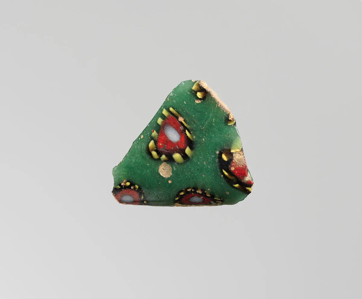 Glass mosaic bowl fragment — Unknown