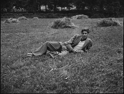 [Cass Canfield, Jr. Lying in Field, Bedford, New York]