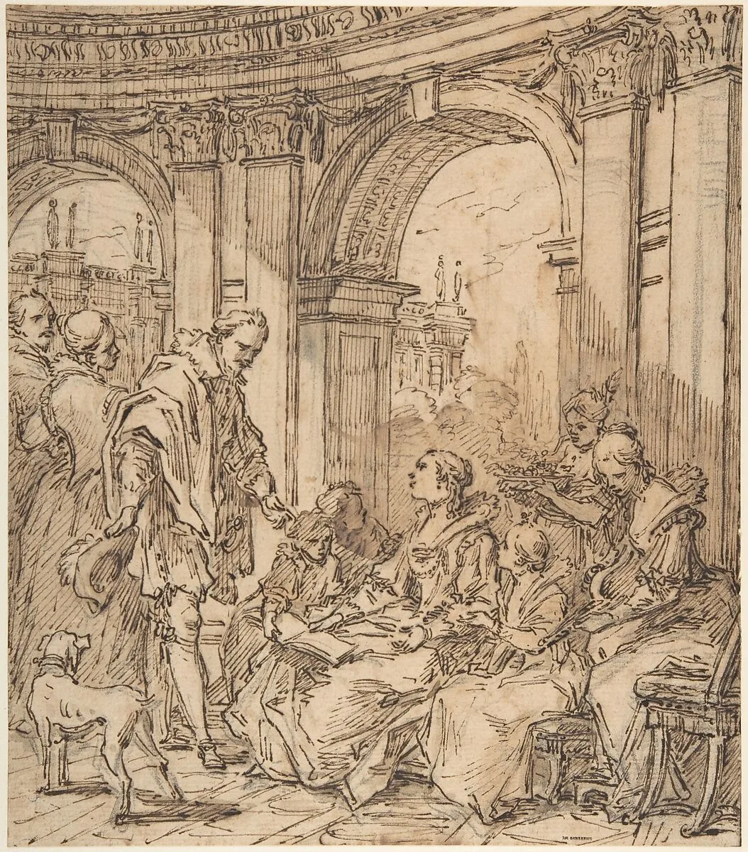 La Conversation espagnole — Carle (Charles André) Vanloo