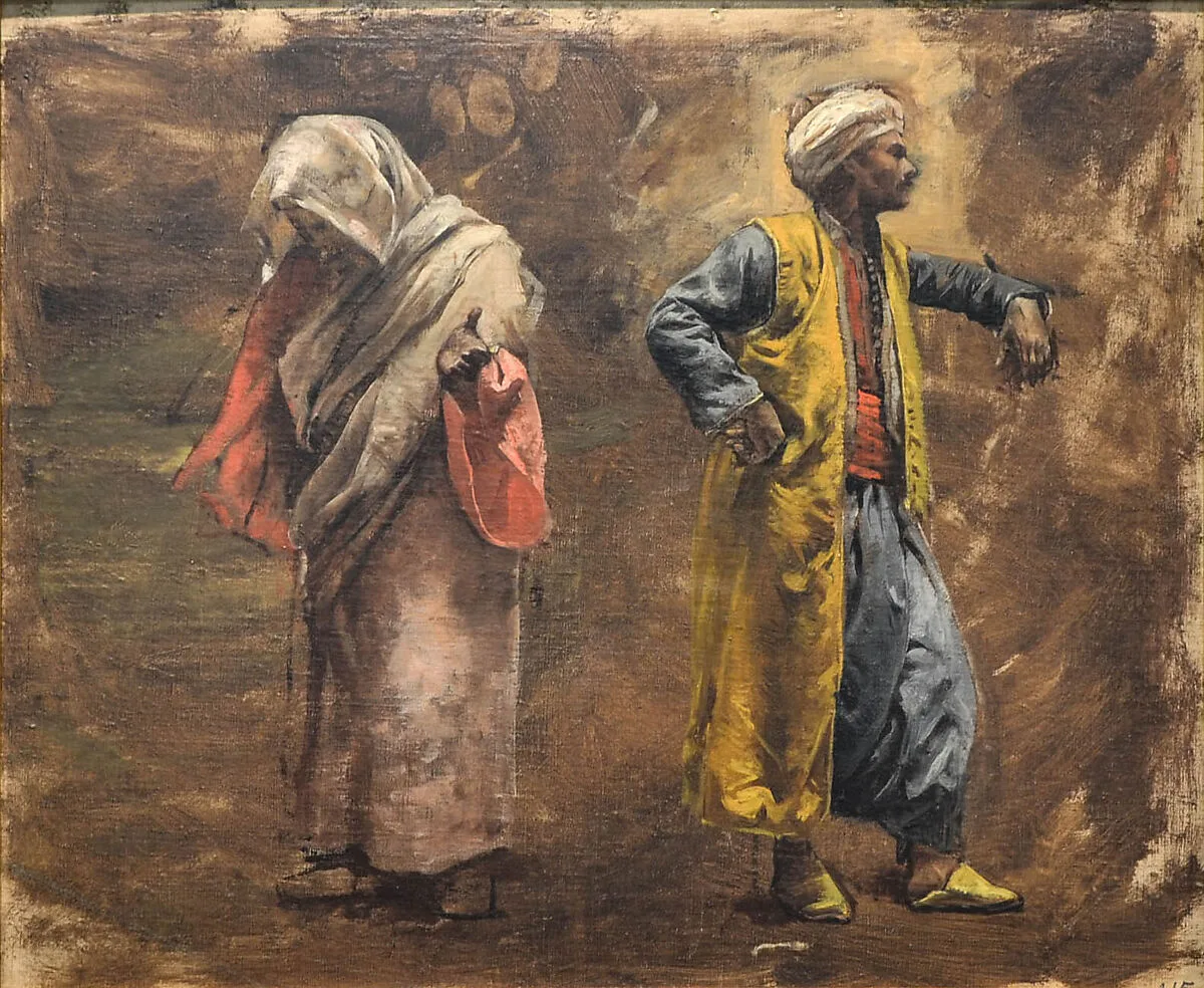 Study of Two Figures — Edwin Lord Weeks