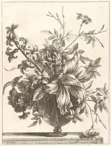 [Flowers Arranged in a Glass Vase]