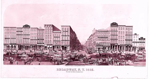 Broadway, New York, West Side from Fulton Street to Courtland Street