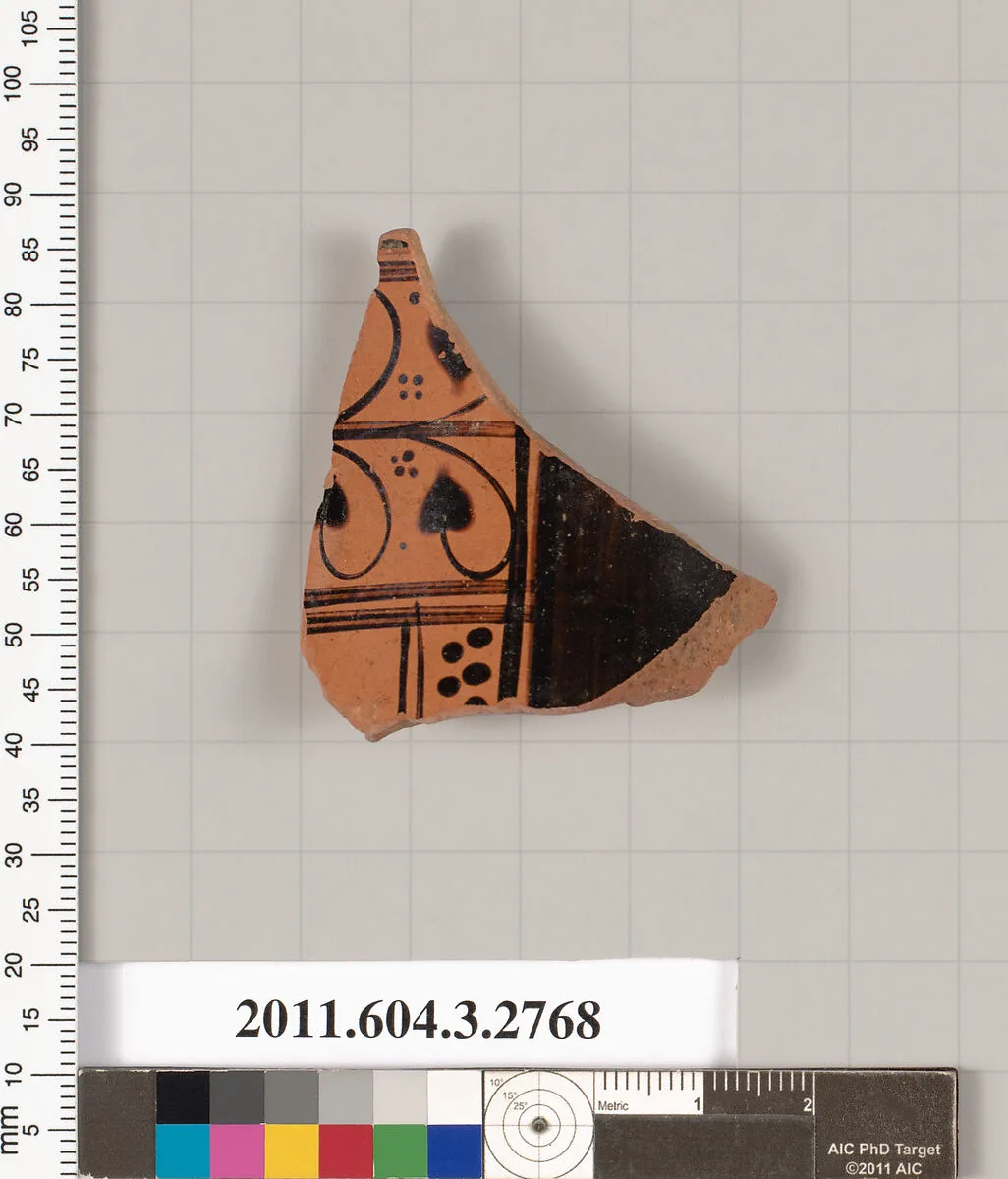 Terracotta fragment of an olpe (jug) — Unknown