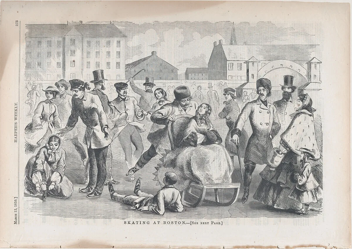 Skating at Boston (from "Harper's Weekly," Vol. III) — Harper & Brothers|Winslow Homer|Harper's Weekly
