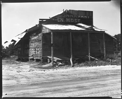 [Dilapidated Roadside General Store, Advance, Alabama]
