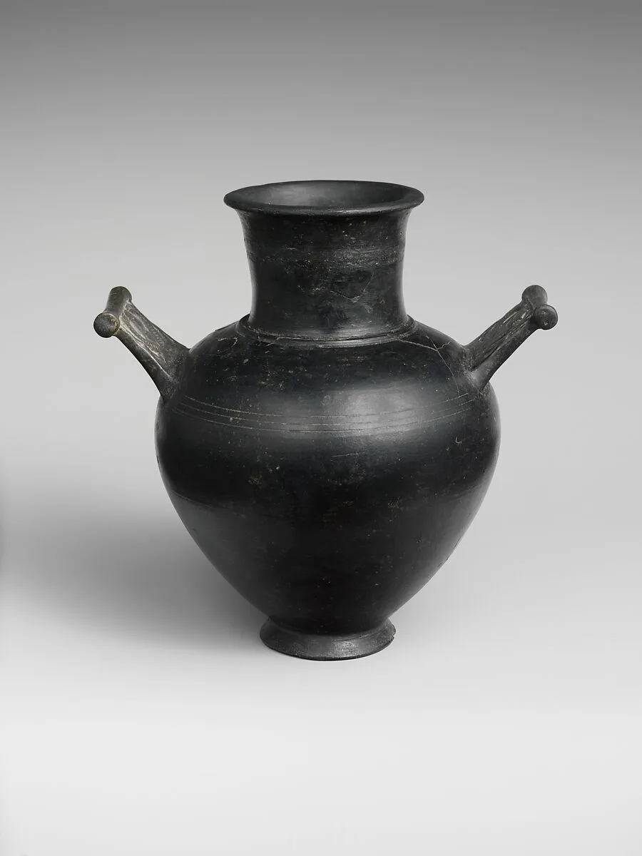 Terracotta amphora with lid — Unknown