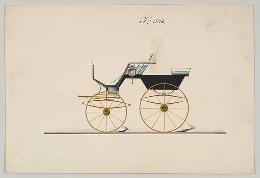 Design for 4 seat Phaeton, no top, no. 1016