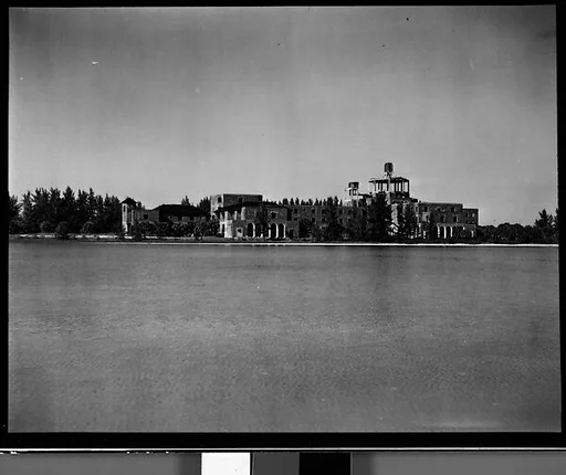 [Unfinished Italianate Revival Hotel on Coast, Florida]