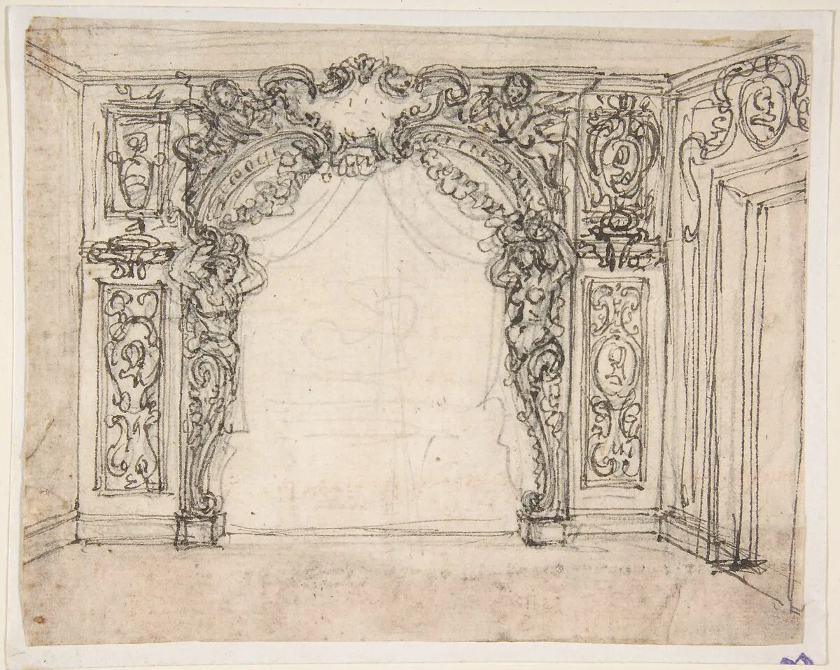 Design for a Proscenium or Alcove — Giovanni Battista Foggini