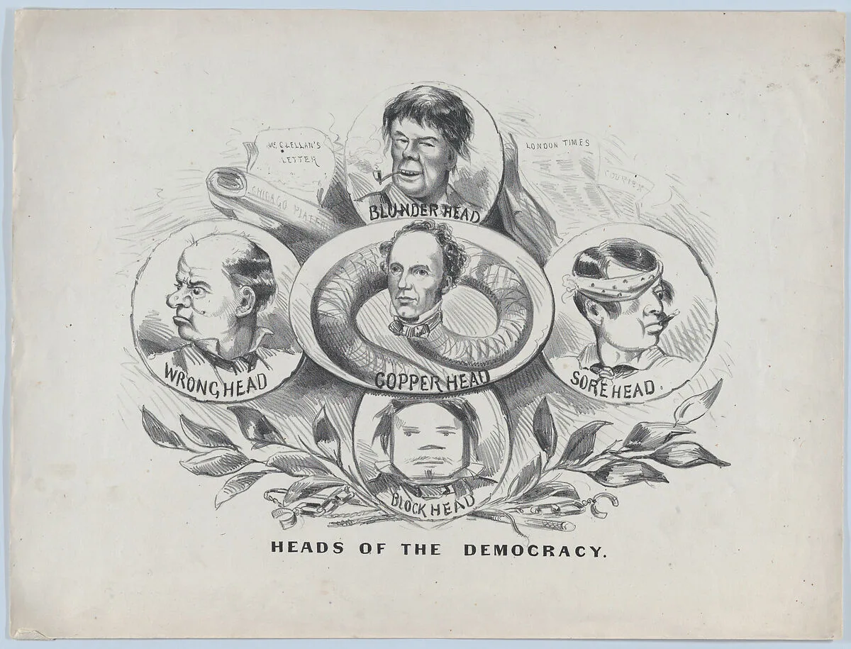 Heads of the Democracy — Currier & Ives|General George B. McClellan