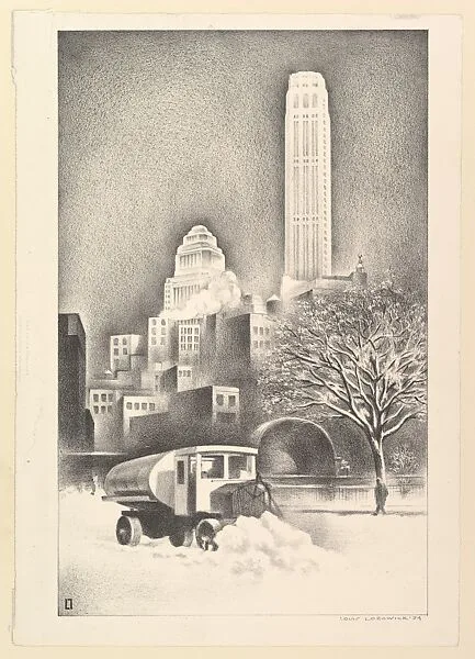 New York Snow Scene — Louis Lozowick|PWAP