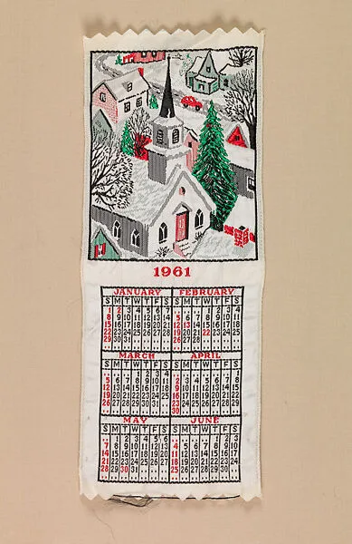 Ribbon calendar — Warner Woven Label Co.