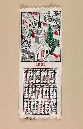 Ribbon calendar