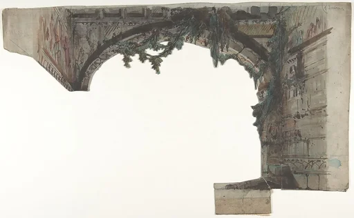 Design for a Stage Set at the Opéra, Paris