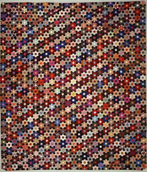 Quilt, Hexagon or mosaic pattern — Anne Record