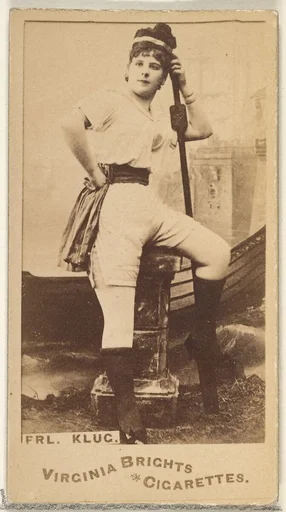 Fräulein Klug, from the Actors and Actresses series (N45, Type 1) for Virginia Brights Cigarettes