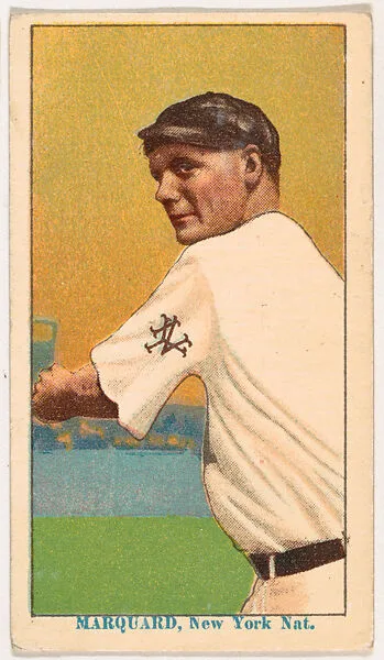 Rube Marquard, New York, from Coupon Cigarettes Baseball Issue, 1914-1916 — Coupon Cigarettes