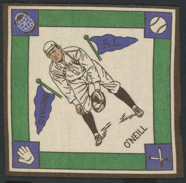Steve O'Neill, Cleveland, American League from Baseball Players Felt Blanket series (B18) — Unknown