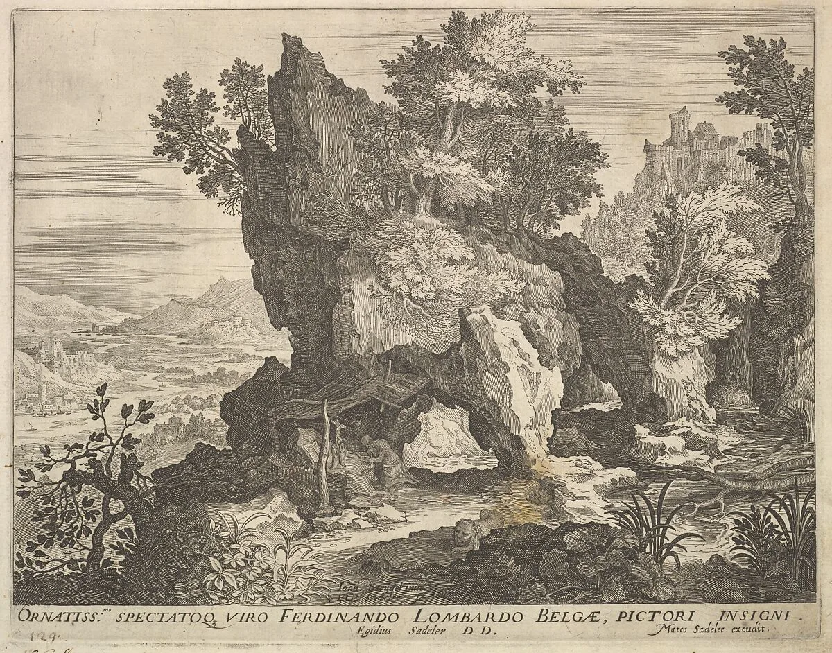 Rocky Landscape with St. Jerome — Aegidius Sadeler II|Jan Brueghel the Elder|Marcus Sadeler