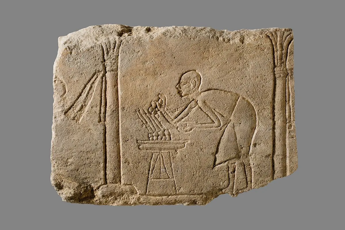 Relief with palace attendant — Unknown