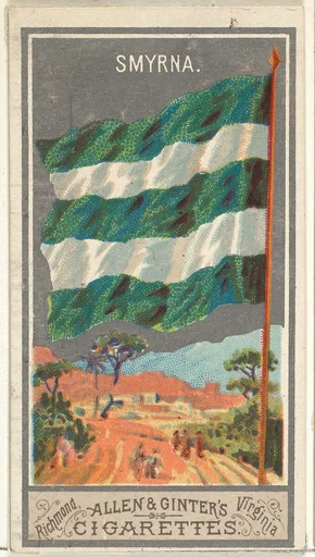 Smyrna, from the City Flags series (N6) for Allen & Ginter Cigarettes Brands