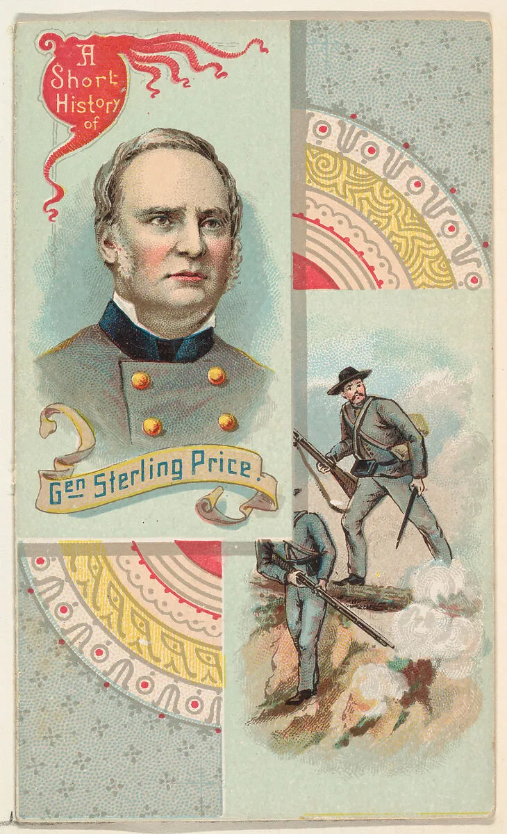 A Short History: General Sterling Price, from the Histories of Generals series (N114) issued by W. Duke, Sons & Co. to promote Honest Long Cut Smoking and Chewing Tobacco — Knapp & Company|W. Duke, Sons & Co.