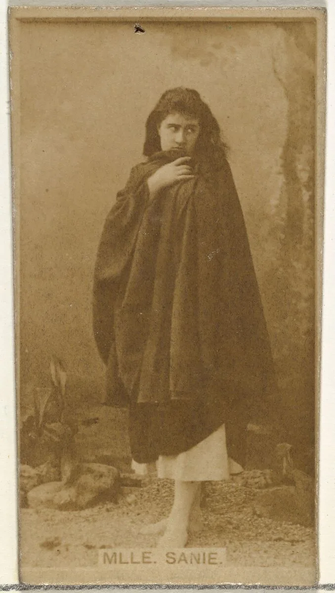 Mlle. Sanie, from the Actors and Actresses series (N145-8) issued by Duke Sons & Co. to promote Duke Cigarettes — American Tobacco Company|W. Duke, Sons & Co.