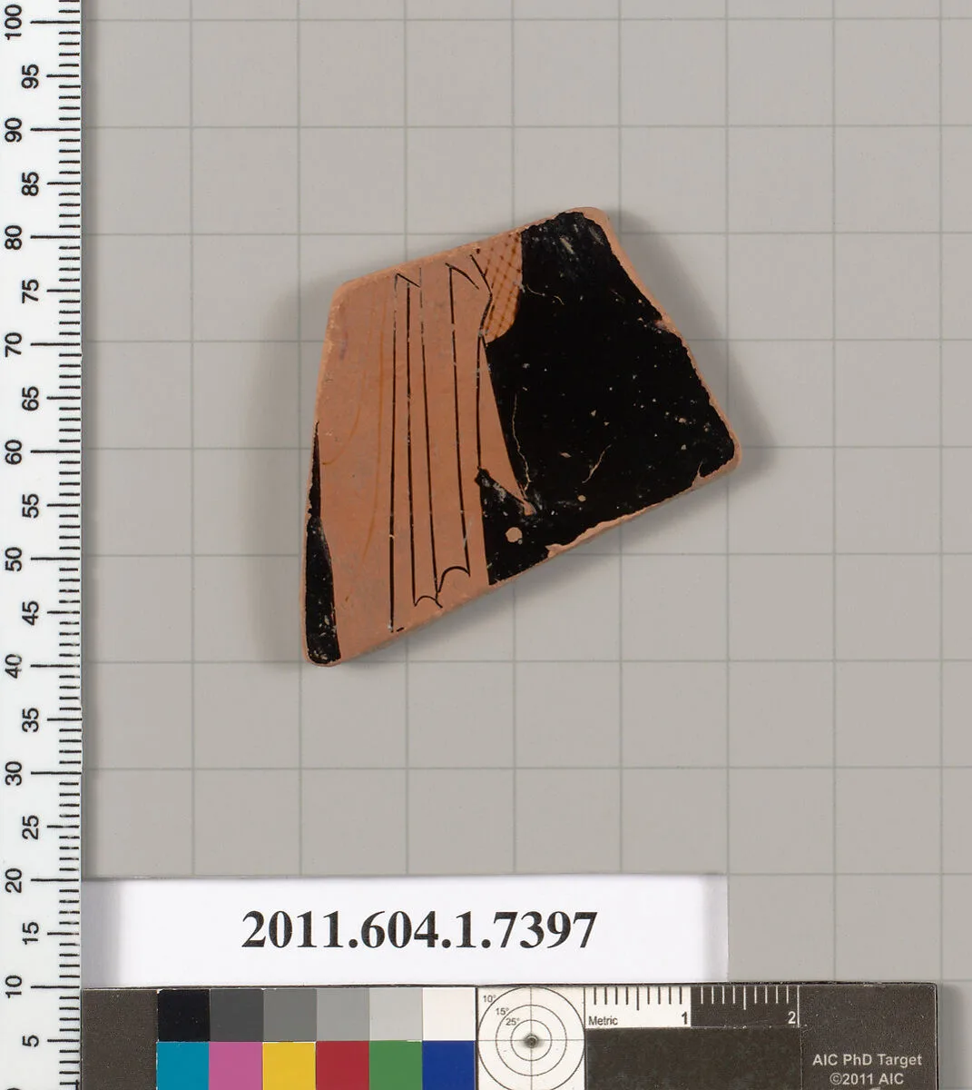 Terracotta fragment of a kylix (drinking cup) — Unknown
