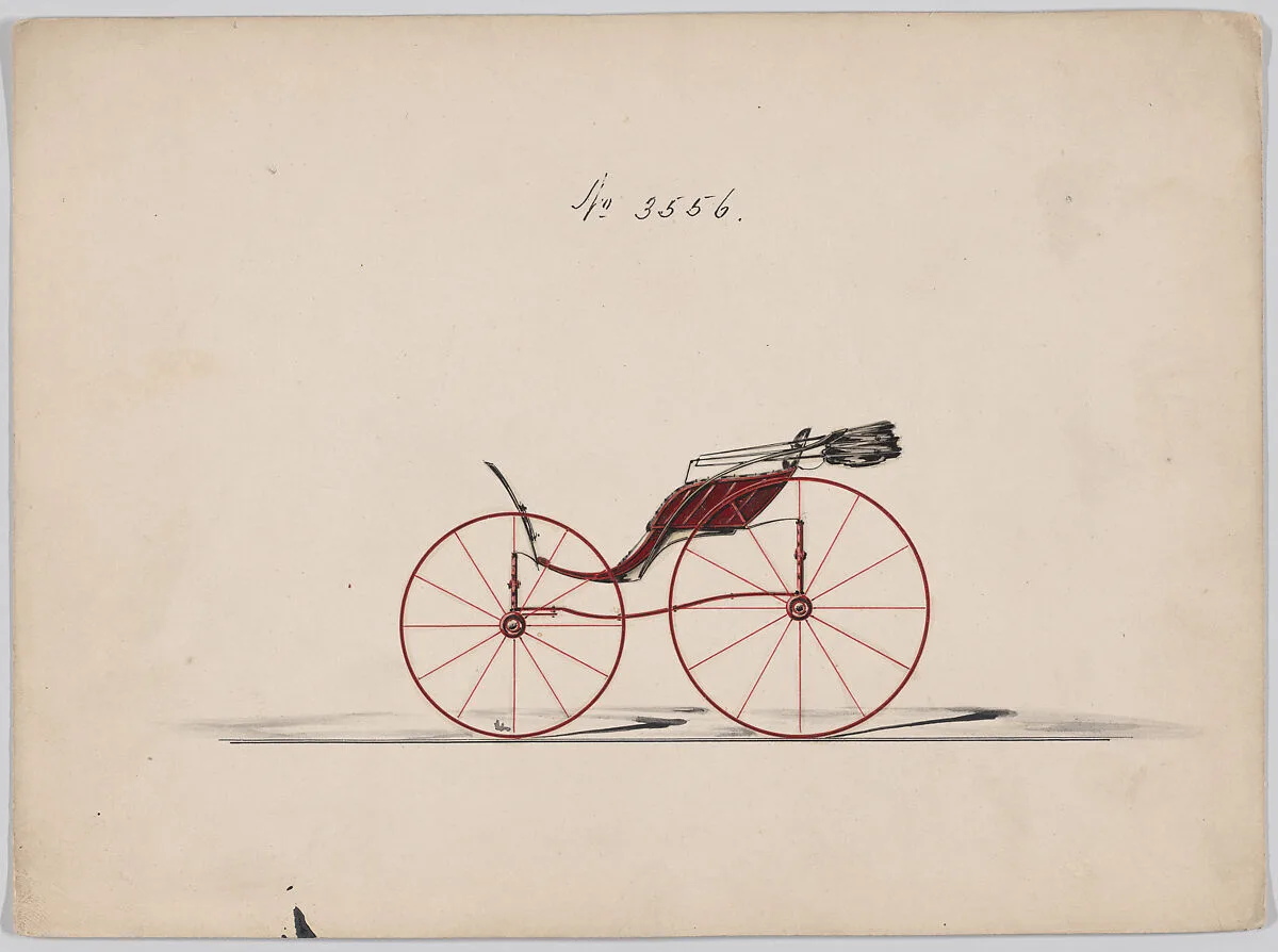 Design for Pony Phaeton, no. 3556 — Brewster & Co.