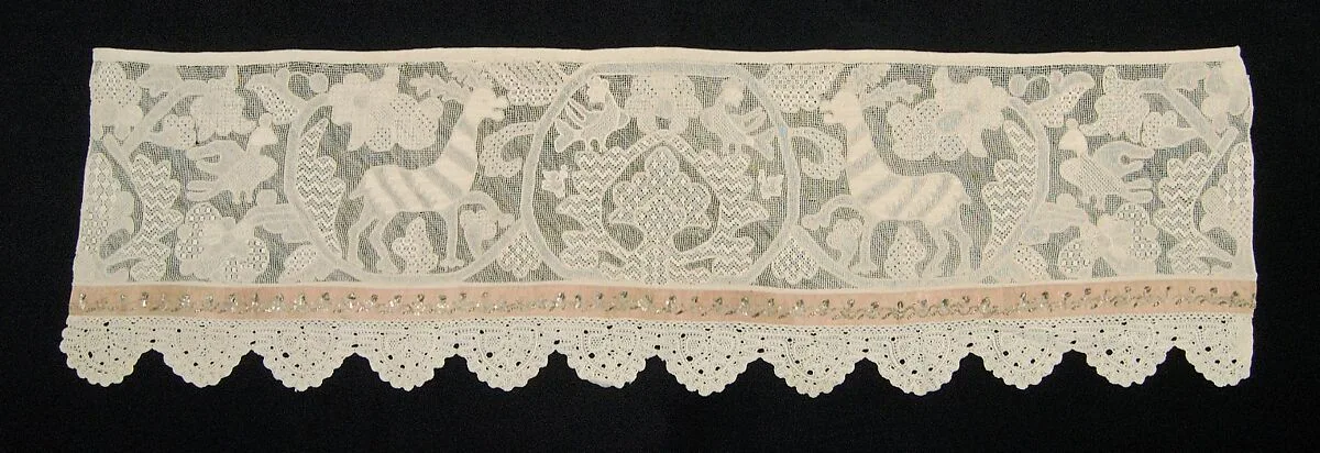 Bed curtain border — Unknown